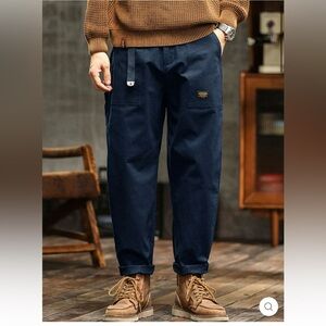 Madepants Men's Vintage-Inspired Casual
Utility Pants in Navy, unworn NWT
